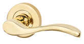 Ariel Polished Brass Privacy Hardware Pack